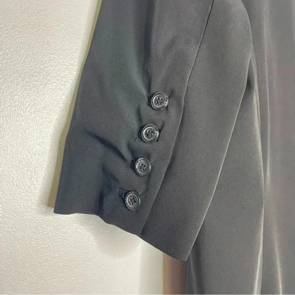 Elizabeth and James Bloomingdale’s Black Elbow Sleeve Blazer Jacket Size 6 - Picture 4 of 8